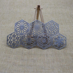 7-Piece Hexagon Flower Frame Metal Cutting Dies