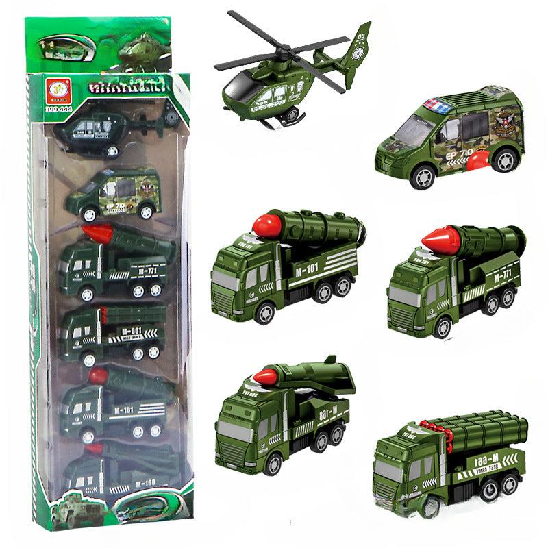 Kids Toy Car Engineering Military Set Boy Gift