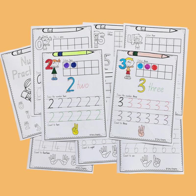 Math Number 1-30 Cognition Practice Workbook for Kids