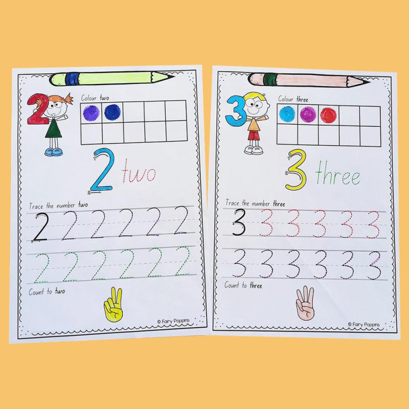 Math Number 1-30 Cognition Practice Workbook for Kids