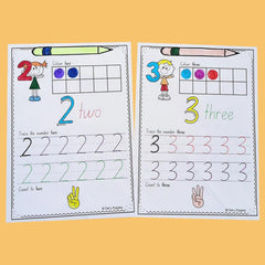 Math Number 1-30 Cognition Practice Workbook for Kids
