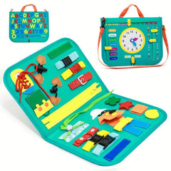 Montessori Busy Board for Toddlers Improve Basic Skills & Motor Skills