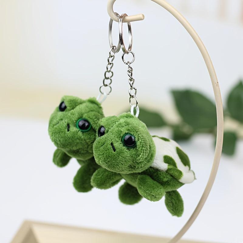 Mini Turtle Plush Toy Backpack Keychain Pendant