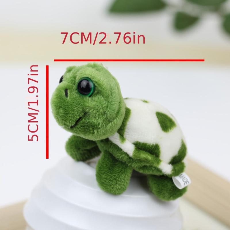 Mini Turtle Plush Toy Backpack Keychain Pendant