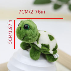 Mini Turtle Plush Toy Backpack Keychain Pendant