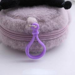Plush Cartoon Coin Purse with Hanging Rope