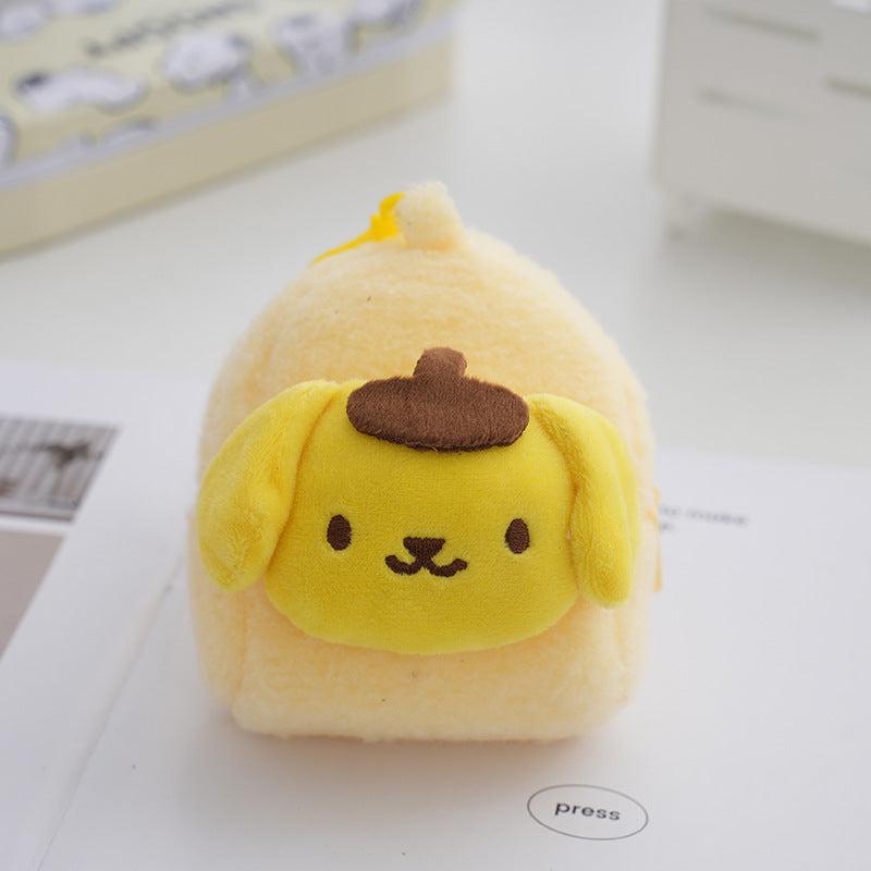 Plush Cartoon Coin Purse with Hanging Rope