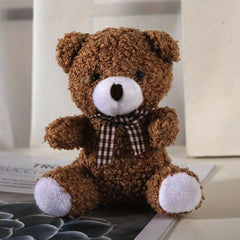 Cute Teddy Bear Charm Keychain Plush Toy Accessory for Bag