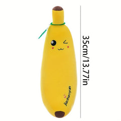 Banana Expression Funny Throw Pillow Children's Comfort Doll