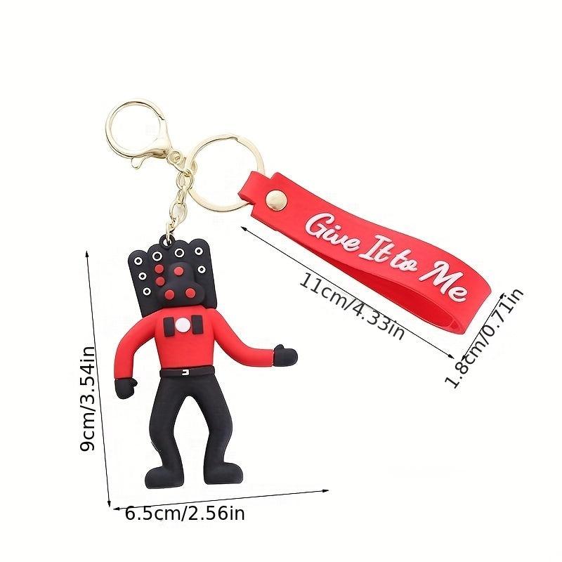 Skifidi Toilet Doll Keychain Funny Pendant Gift