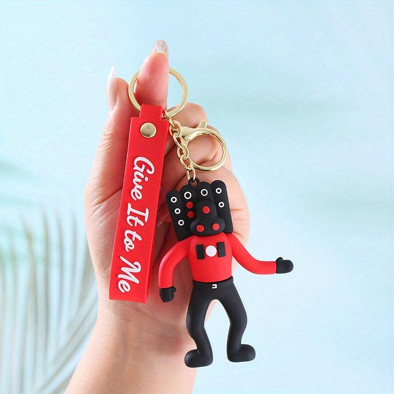 Skifidi Toilet Doll Keychain Funny Pendant Gift