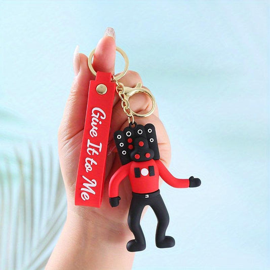 Skifidi Toilet Doll Keychain Funny Pendant Gift