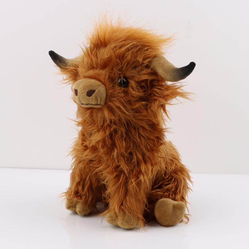 11'' Highland Cow Plush Toy Kyloe Stuffed Animal Dolls
