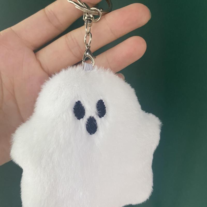 Ghost Plush Bag Keychain Halloween Gift for Kids