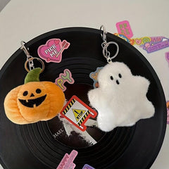 Ghost Plush Bag Keychain Halloween Gift for Kids