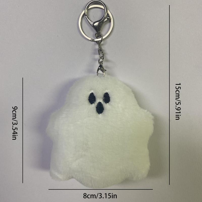 Ghost Plush Bag Keychain Halloween Gift for Kids