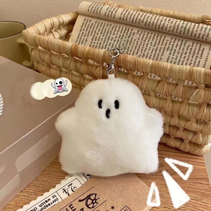 Ghost Plush Bag Keychain Halloween Gift for Kids