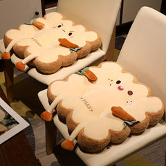 Square Toast Mat Buttock Cushion for Office Chair Student Bedroom Floor Window