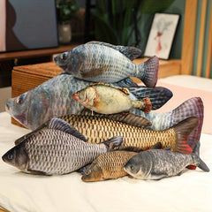 8in Funny Fish Plush Toy Stuffed Soft Animal Carp Pillow for Kids