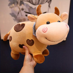Love Patterned Cow Doll Calf Plush Toy Halloween Thanksgiving Christmas