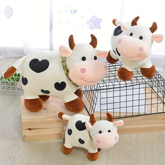 Love Patterned Cow Doll Calf Plush Toy Halloween Thanksgiving Christmas