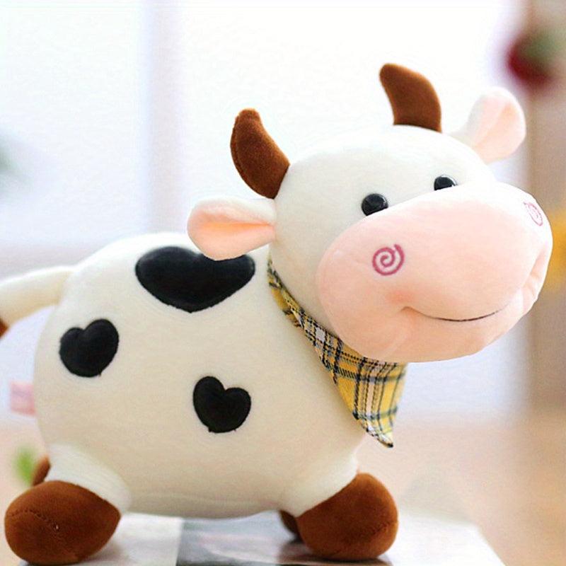 Love Patterned Cow Doll Calf Plush Toy Halloween Thanksgiving Christmas