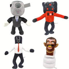 Cartoon Toilet Surveillance Sound Game Doll Plush Toy Birthday Gift