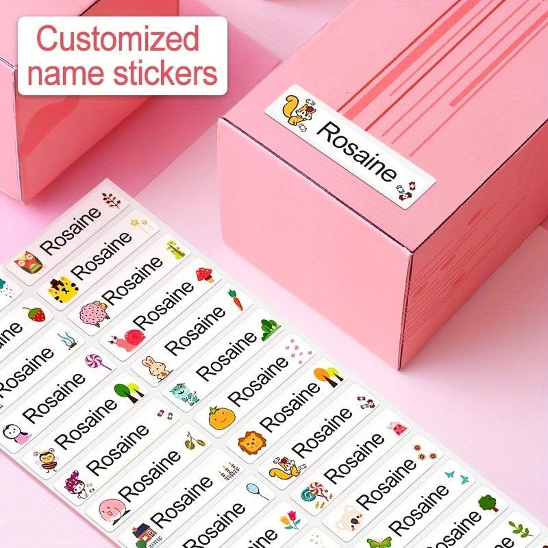 240pcs Medium Size Name Tag Sticker Waterproof Personalized Labels