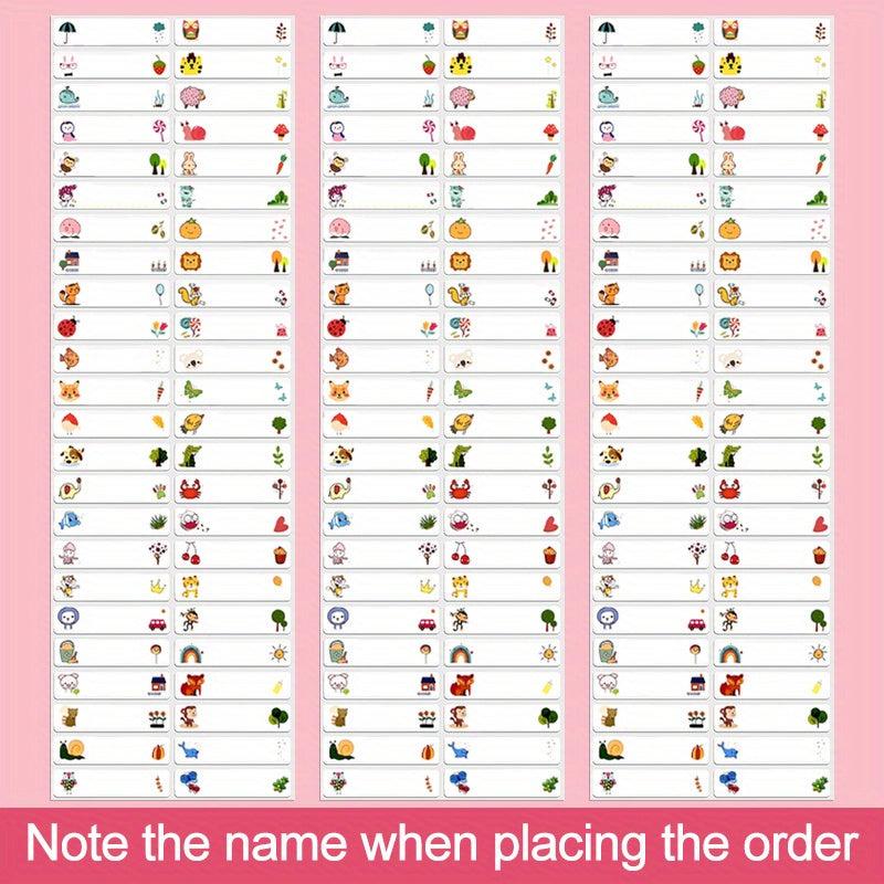 240pcs Medium Size Name Tag Sticker Waterproof Personalized Labels