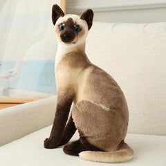 84' Plush Toy Cat Realistic Short Plush Cat Doll