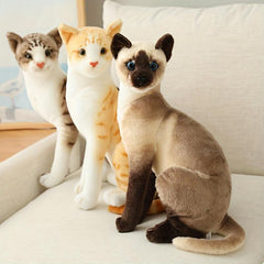 84' Plush Toy Cat Realistic Short Plush Cat Doll