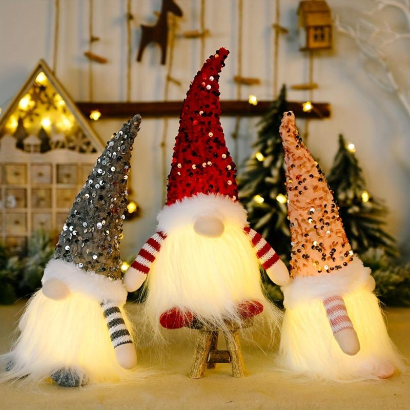 Sequin Hat Dwarf Doll Christmas Valentine Gift