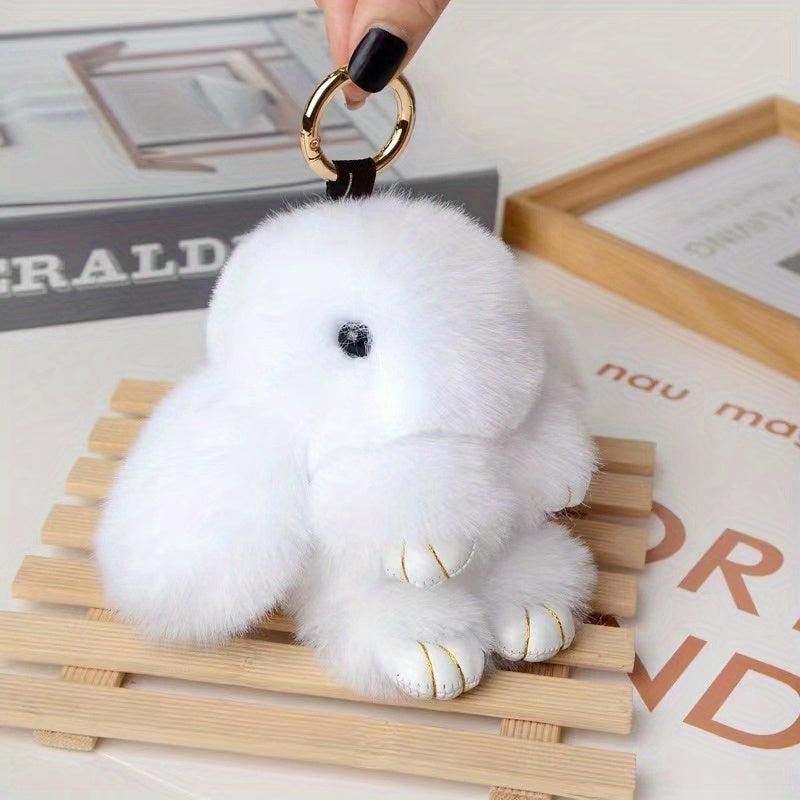 Faux Fur Rabbit Keychain Pendant Bag Car Decoration