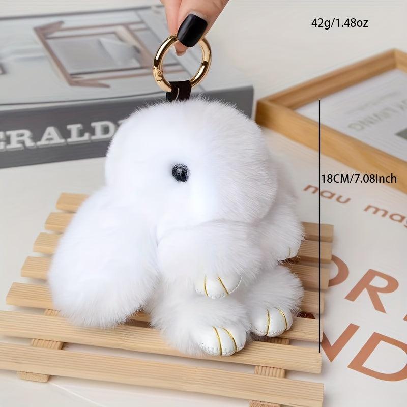 Faux Fur Rabbit Keychain Pendant Bag Car Decoration