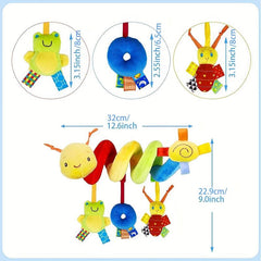 Spiral Pram Toys For Babies Wrap Around Pushchair Stroller Crib Sensory Toys