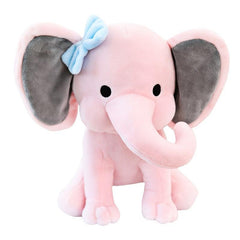 Comfort Elephant Doll Pink Grey Plush Toy For Birthday Gift