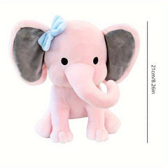 Comfort Elephant Doll Pink Grey Plush Toy For Birthday Gift