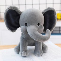 Comfort Elephant Doll Pink Grey Plush Toy For Birthday Gift