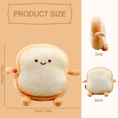 Toast Bread Pillow Small Soft Plush Pillow Toy Cartoon Stuffed Small Toy