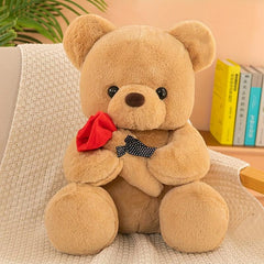 Confession Rose Teddy Bear Plush Toy - Valentine's Day Gift