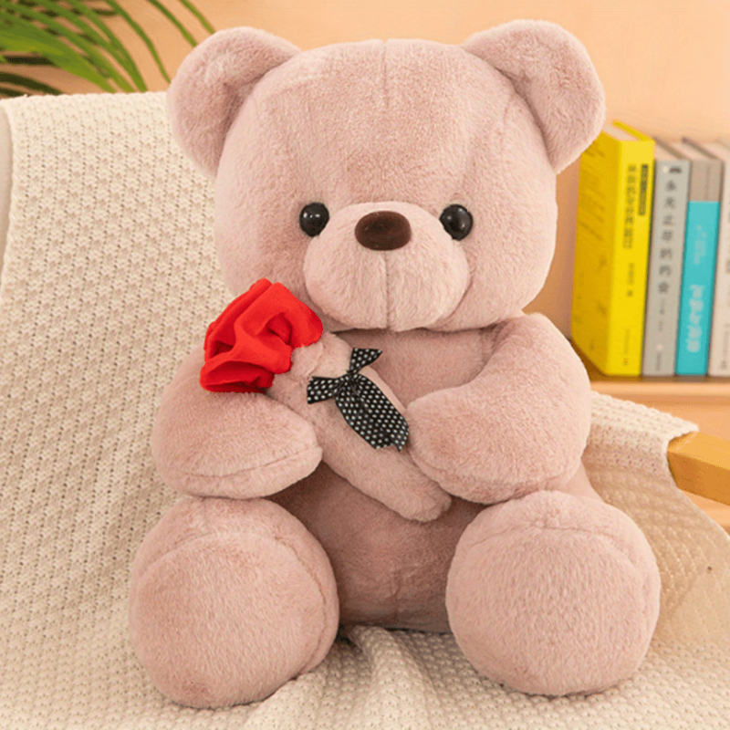 Confession Rose Teddy Bear Plush Toy - Valentine's Day Gift