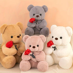 Confession Rose Teddy Bear Plush Toy - Valentine's Day Gift
