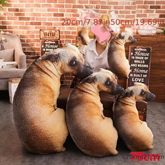 3D Simulation Dog Pillow Plush Toy Dog Doll Fun Plush Doll Pillow Decoration