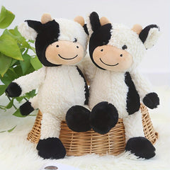 Cow Plush Toy Standing/Sitting 8.7in & 11.8in - Gift for Halloween