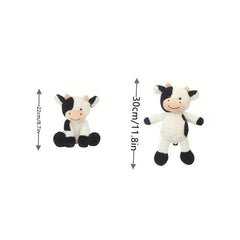 Cow Plush Toy Standing/Sitting 8.7in & 11.8in - Gift for Halloween
