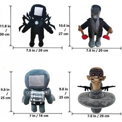 Horror Halloween Toilet Plush Toy Stuffed Plushie Doll Toys Collectible