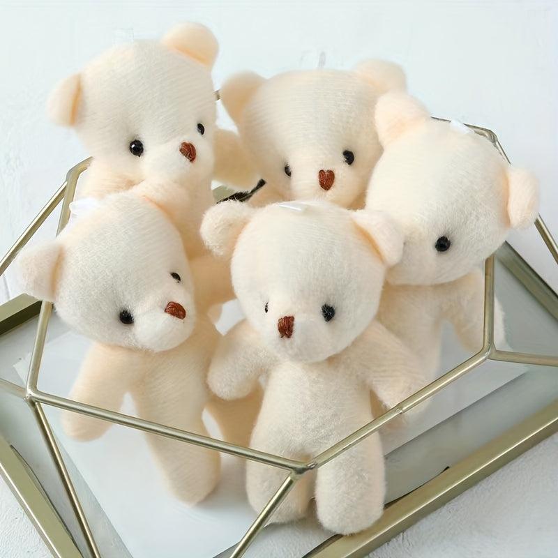 2pcs Bear Plush Toy Bag Decorations Gift for Students