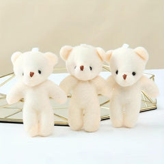 2pcs Bear Plush Toy Bag Decorations Gift for Students