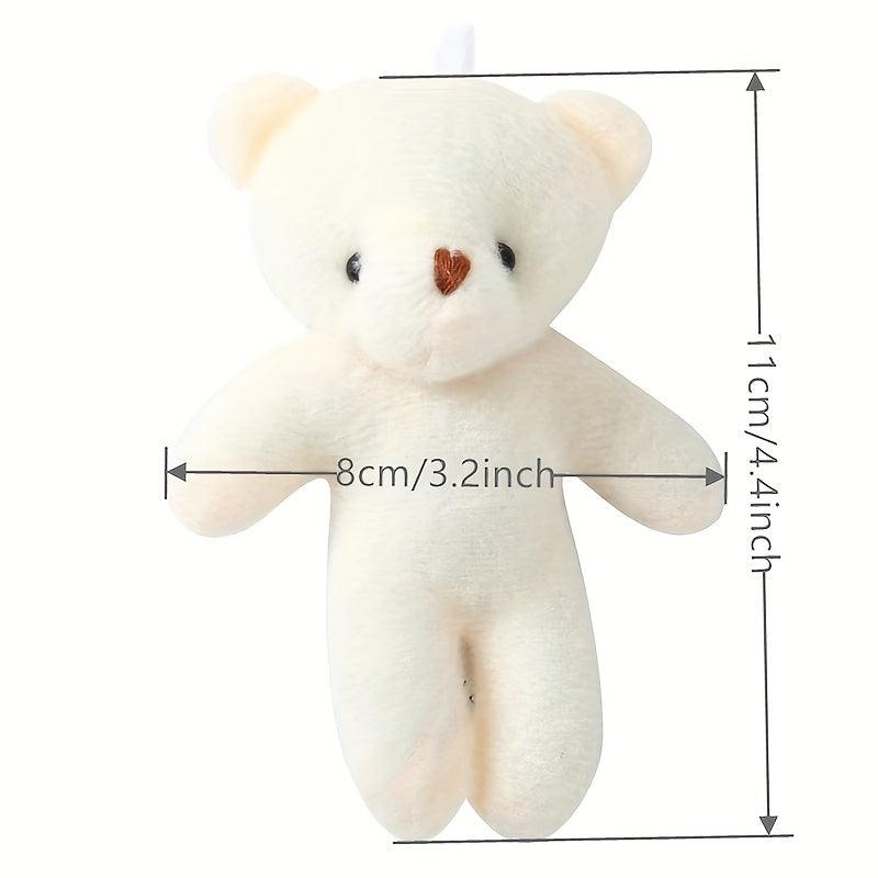 2pcs Bear Plush Toy Bag Decorations Gift for Students