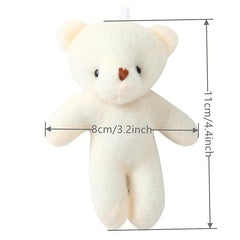 2pcs Bear Plush Toy Bag Decorations Gift for Students